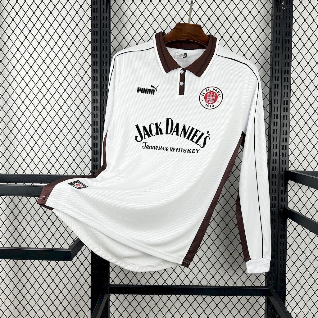 Camiseta de fútbol St. Pauli 1999/00 LOCAL MANGA LARGA VERSION FAN
